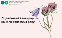 Головне управління ДПС у Луганській області нагадує, що 14 червня 2024 року
